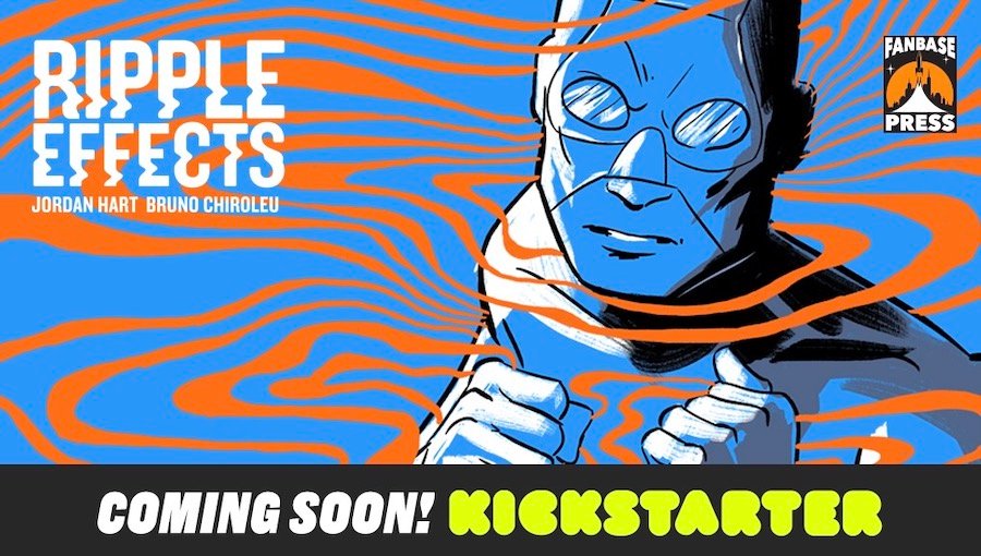 Fanbase Press at L.A. Comic Con: Who Gets to Be a Hero? 2 Ripple Effects promotional artwork featuring the superhero from Jordan Hart’s comic about invisible illness