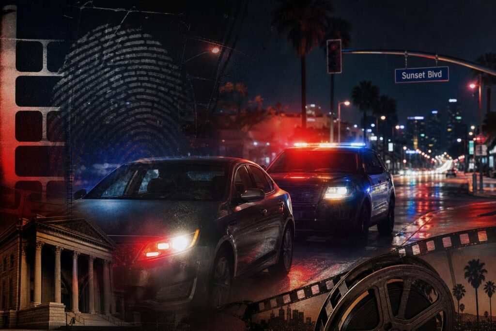 Editorial illustration for West Hollywood Driver Arrested After Claiming to Be Homeland Security Officer, Sheriff Says